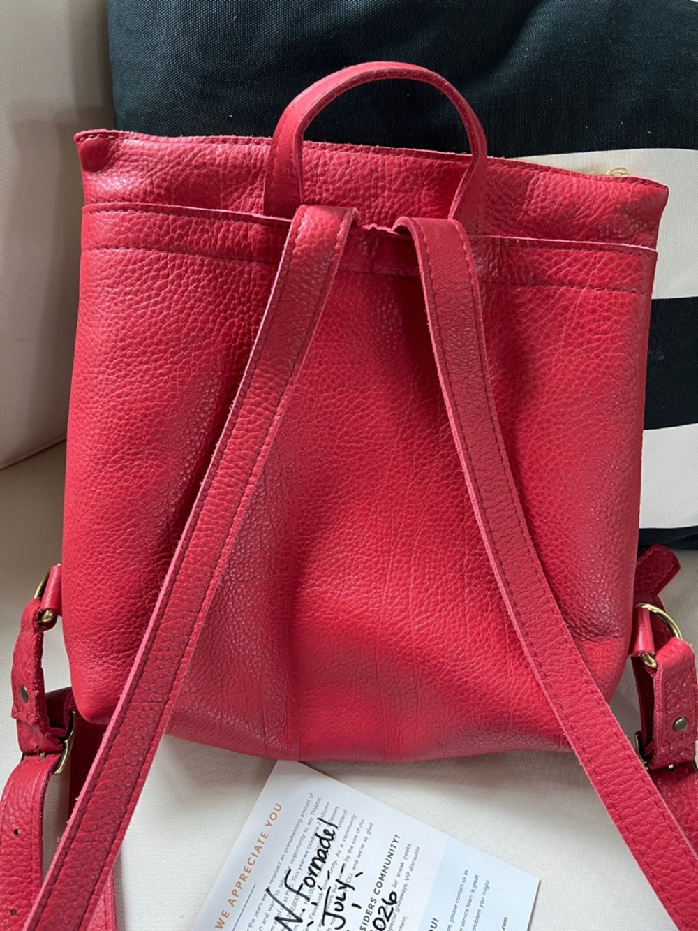 Portland Leather SUGAR classic zip backpack - Picture 4 of 4